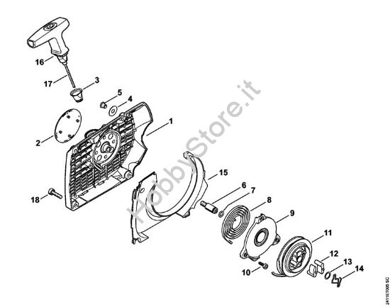 Dispositivo di avviamento GS 461 GS 461 brand Stihl